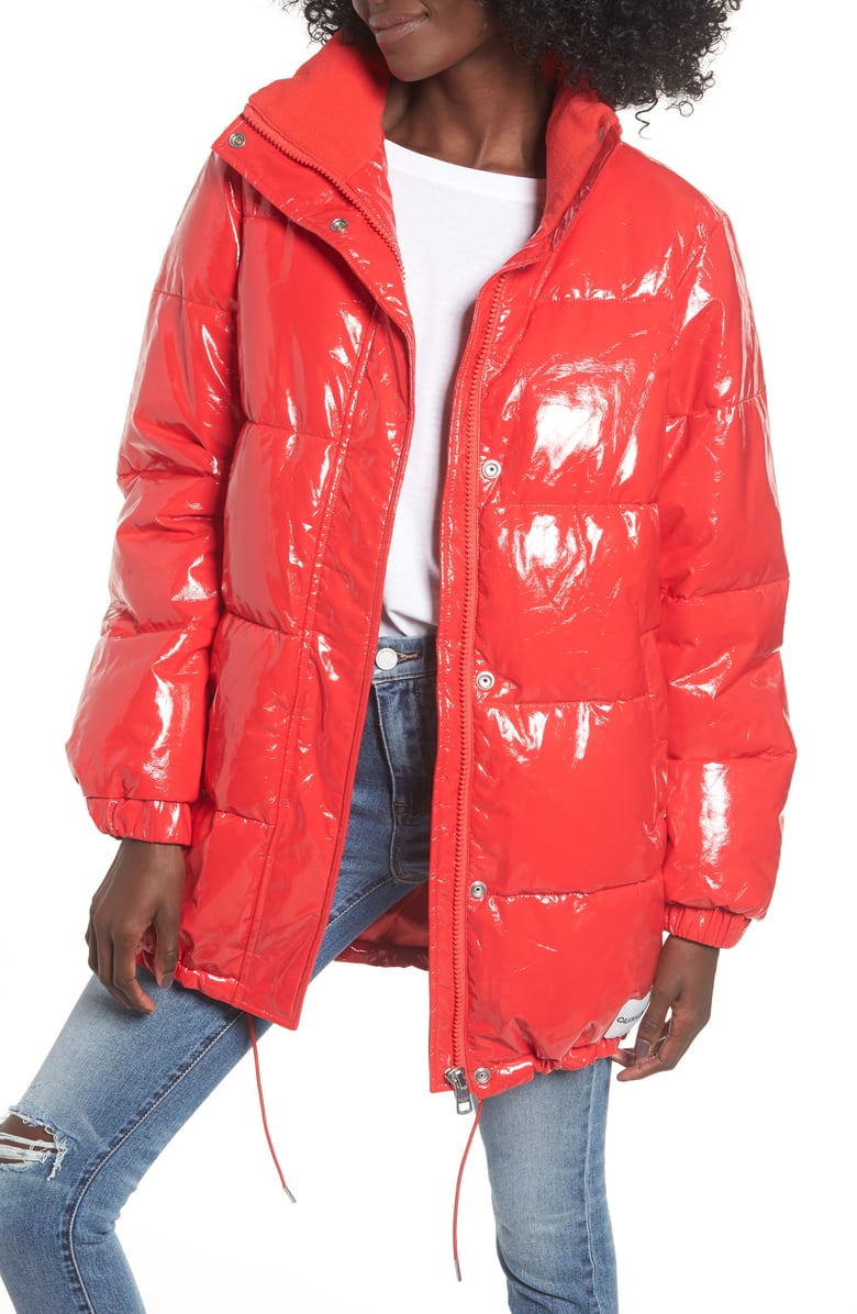 calvin klein vinyl jacket