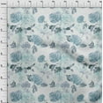 thumbnail image 3 of oneOone Polyester Spandex Baby Blue Fabric Flower Fabric For Sewing Printed Craft Fabric By The Yard 56 Inch Wide, 3 of 4
