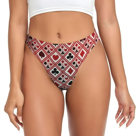 Sigee Poker for Women s G-String Panty  Low Rise  Soft Lace Perfect for Everyday Wear or Special Occasions-Medium