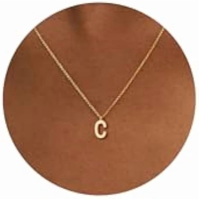 Chenchen Initial Necklaces for Women - 14k Gold Plated Dainty Letter Necklace Alphabet A-Z Necklace Personalized Monogram Name Necklaces for Women Jewelry Gifts for Her