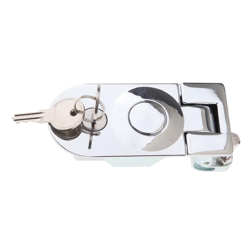 RV Baggage Compartment Door Lock - Flush Mount Compression Latch Key Locking w/ Keys for Boat Door Cabinet Floor