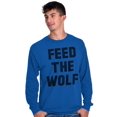 thumbnail image 6 of Feed The Wolf Sarcastic Hangry Gym Long Sleeve TShirt Men Women Brisco Brands S, 6 of 6