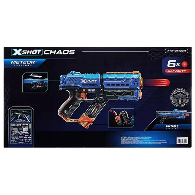 XShot Chaos Meteor Dart Ball Blaster for Kids, 2 Pack, 24 Rounds
