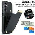 thumbnail image 3 of ELEHOLD Leather Wallet Case for Samsung Galaxy A13 5G Premium Leather Material with Organ Card Slots Holders Full Body Protection Shockproof Anti-Fingerprint Purse Case,black, 3 of 6