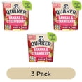 thumbnail image 2 of Quaker Oat So Simple Banana Strawberry Porridge Cereal Pot 58g, British Import (Pack of 3), 2 of 5