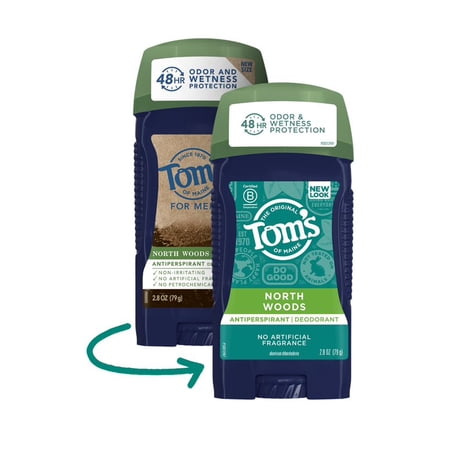 Tom's of Maine Men's Antiperspirant, North Woods, 2.8 Ounce