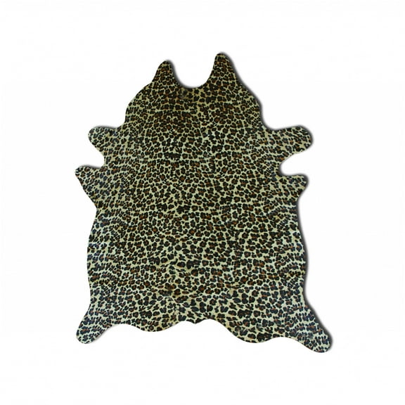 72" x 84" Leopard, Cowhide - Rug