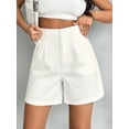 thumbnail image 2 of EMMIOL Women's High Waisted Wide Leg Denim Shorts Stretchy 2026 Summer Casual Jean Shorts with Pockets Trendy Loose Fit Y2K Streetwear, 2 of 9