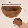 thumbnail image 2 of A1 Unlimited Pre-Molded Coco Plant Liners 4.5x10 in, All-Natural Woven Coconut Fibers for Hanging Baskets Holder Porch Patio Lawn Garden Decorations Flower Pots Indoor Outdoor Baskets, Set of 3, 2 of 7