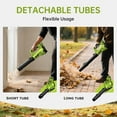 thumbnail image 3 of Leaf Blower Cordless,SIXCRAFTSMEN 21V Cordless Electric Blower with 2 Batteries and Fast Charger, 6-Speeds Lightweight Leaf Blower with Extension Tube for , Lawn,Garage,Blowing Leaves, Dust, Snow, 3 of 6