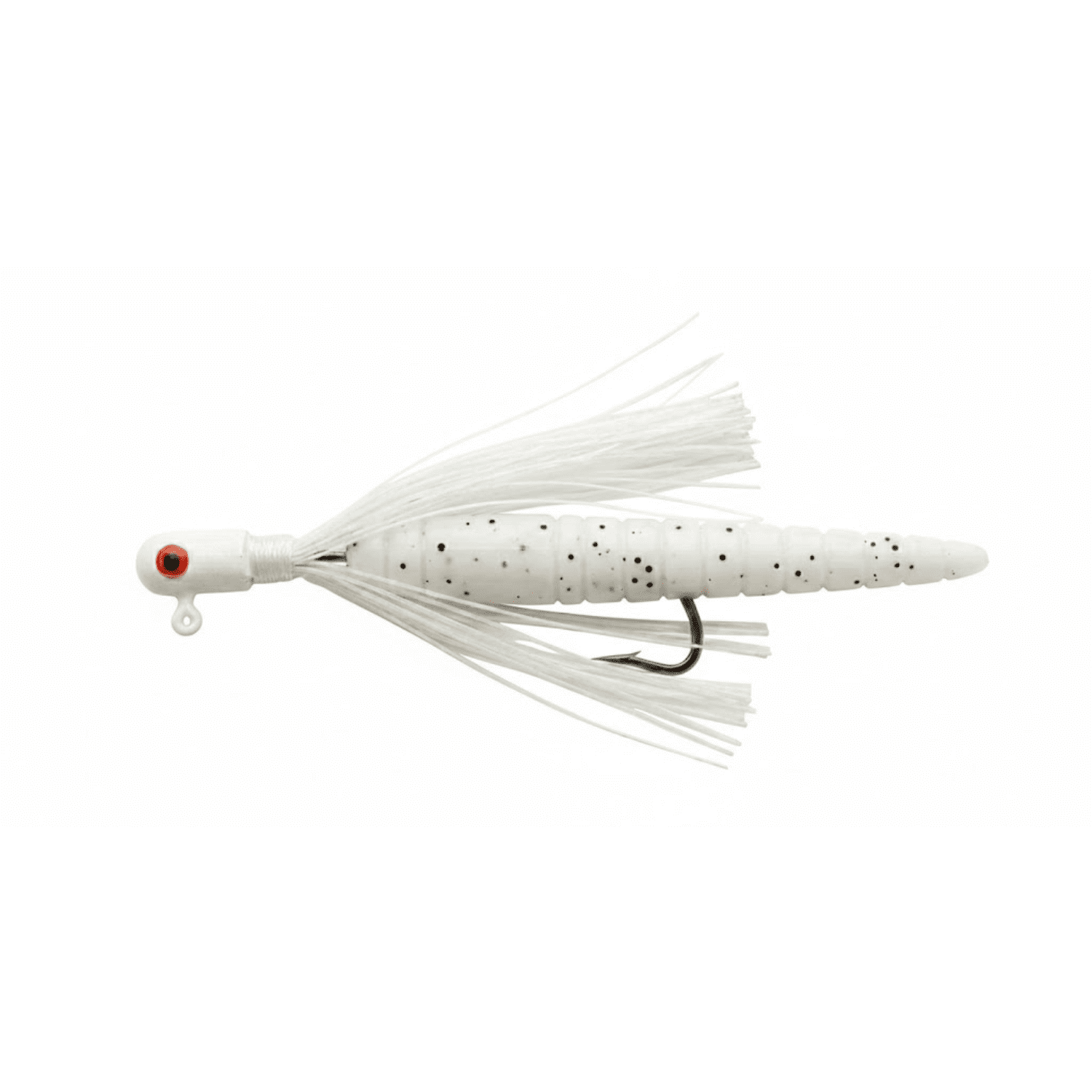 (2 pack) Buccaneer Rig Lure, White & Yellow Speck Tail, 1/8 oz, 2 Pack