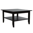 thumbnail image 4 of CoSoTower 4-Shelf 2-Piece Living Room Set, Coffee Table and Bar Cabinet Black and Espresso, 4 of 7