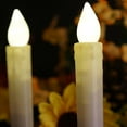 thumbnail image 6 of Efavormart 3 Pack 9" Tall Flameless Candles White LED Candles With Real Wax Dripping Texture, 6 of 11