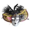 thumbnail image 2 of Máscara de , disfraz, accesorios de Halloween para Bar, baile de graduación, puesta en escena negro, 2 of 8