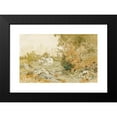 thumbnail image 2 of Théodore Rousseau 18x13 Black Modern Framed Museum Art Print Titled - The Road to Paris&nbsp; in Fontainebleau Forest, 2 of 5