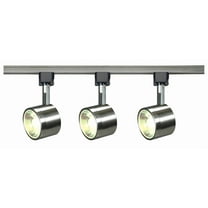 TK407-Nuvo Lighting-36W 3 LED Round Track Light-3 Inches Wide by 2.88 Inches High-Brushed Nickel Finish