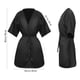 thumbnail image 4 of Lurrose 1PC Salon Client Bata Batas Cape Hair Salon Corte de cabello Bata para clientes Estilo kimono (negro), 4 of 5