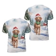 thumbnail image 3 of Hello Winter Vizsla Frosty Morning Walk Welcome Snowy Christmas All Over Print 3D Shirt Unisex Merch Vizslas Dog Lover Gifts Idea - 02018, 3 of 6