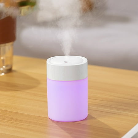 

Tiitstoy Portable Desk Humidifier Cool Mist Humidifier Small Humidifier for Home Bedroom Office Plants Colorful Night Light Function White