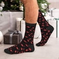thumbnail image 7 of KLL Flamingo Print Cool Socks Men's Women's Crew Socks Funny Crazy Novelty Stockings, 7 of 7