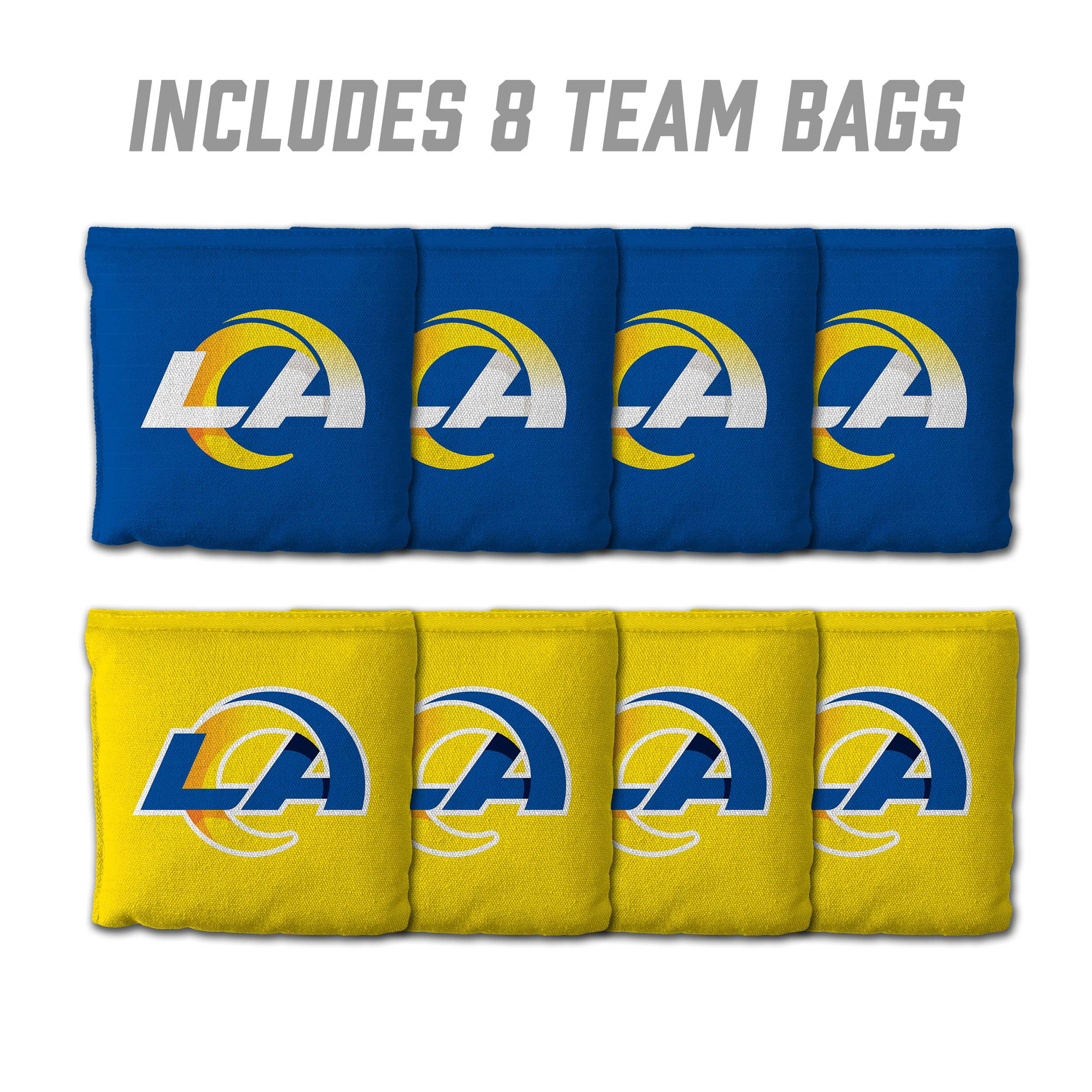 Los Angeles Rams 8pk Licensed Cornhole Bags