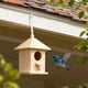 thumbnail image 5 of Comedero Colgante para Aves de Casa, Refugio de Madera, Diseño Rústico con Cuerda, Pequeña Jaula para Pájaros, Acento Decorativo, 18.5x11x11 cm para Jardín, Uso Exterior, 5 of 6