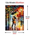 thumbnail image 3 of 1pc Dance Under The Rain By Leonid Afremov Canvas Poster, Wall Art Picture Print For Home Decor, No Frame 12x16 Inch 16*24inch, 3 of 5