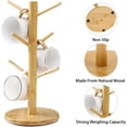 thumbnail image 2 of 14 Inch Coffee Mug Tree Mug Holder Tree Coffee Mug Rack Cup Holder for Counter with 6 Hooks Removable Mug Stands, 2 of 9