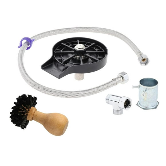 veasfak Cup Washer with Espresso Tamper Bottle Washer Kitchen Tool for Kitchen Cafe