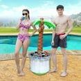 thumbnail image 3 of SLOOSH 100 Can Inflatable Palm Tree Ice Chest Water Cooler with Repair Patch, Multicolor, 3 of 3