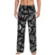 thumbnail image 1 of Balery Skull bird bat spider Pantalones de pijama para hombre, pijama ultraligero, pantalón de descanso-Large, 1 of 6