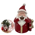 thumbnail image 4 of Figurita Navideña Papá Noel Mini Recuerdos Fiesta Navidad Resina Bonita (circular), 4 of 9