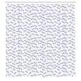 thumbnail image 2 of Ambesonne Dragonfly Shower Curtain, Wildlife Pattern Asian, 69"Wx70"L, Dark Blue, 2 of 4