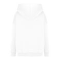 thumbnail image 4 of Ecqkame Girls Crewneck Sweatshirts Casual Long Sleeve Textured Pleated Front Sweatshirt Lightweight Comfortable Pullover Tops 2-14 Years White 11 Year, 4 of 6