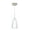 Satin Nickel, variant on 1JT-151107-BR-Besa Lighting-Riva 9-One Light Cord Pendant with Flat Canopy-5.13 Inches Wide by 9 Inches High-Bronze Finish-Opal Matte Glass