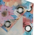 thumbnail image 4 of Ambesonne Botanical Grommet Curtain, Spring Season Love Dots, 50"x72", Coral Sky Blue and Peach, 4 of 5