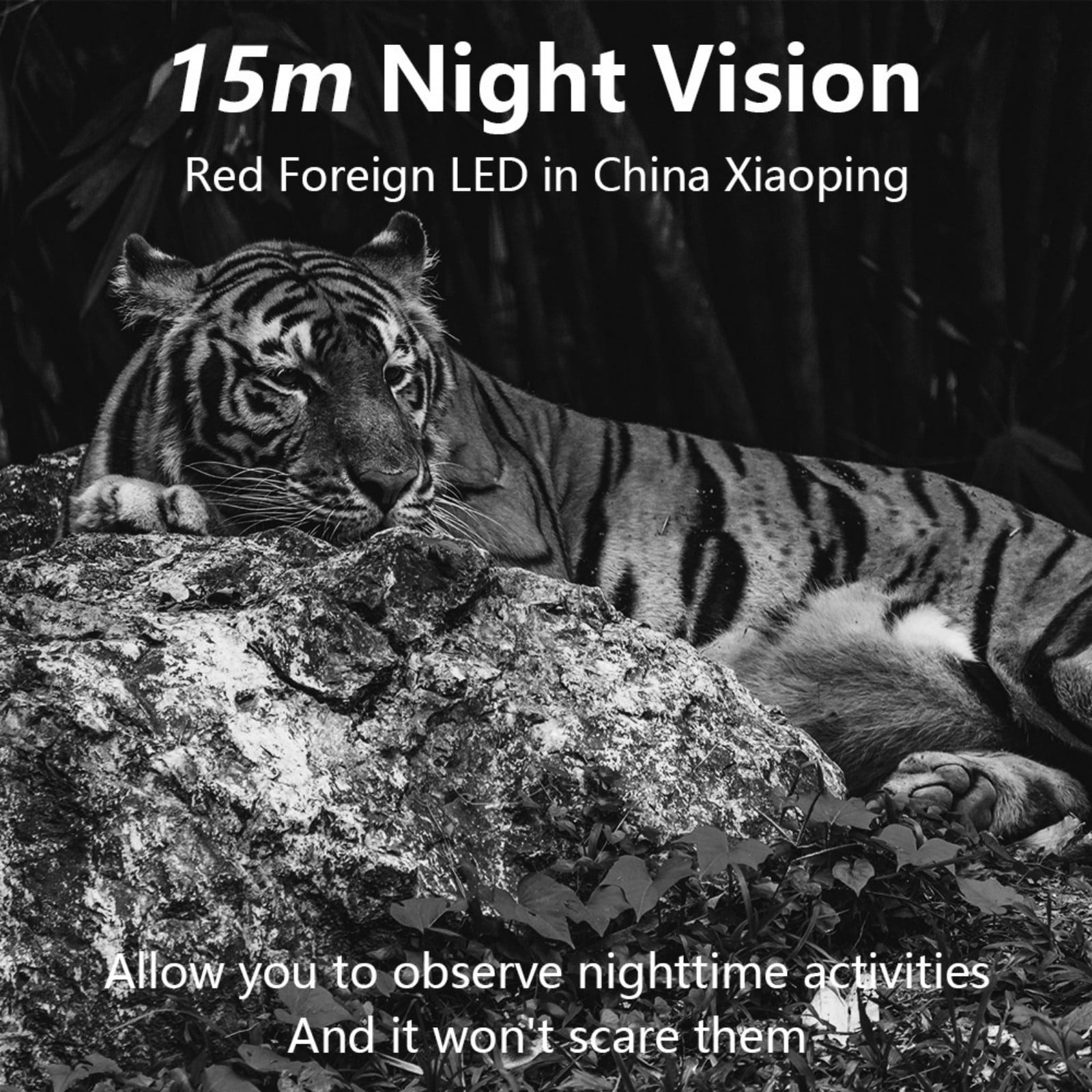 WiFi Trail Camera with Solar Panel, Motion Activated Game Camera with Infrared Night Vision, High Resolution Wildlife Camera with Rechargeable Battery & IP66 Waterproof
