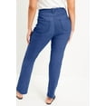 thumbnail image 2 of June + Vie Women's Plus Size June Fit Straight-Leg Jeans, 2 of 5