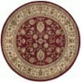 thumbnail image 3 of Sensation Transitional 8' Round Red and Beige Polypropylene Indoor Area Rug, 3 of 7