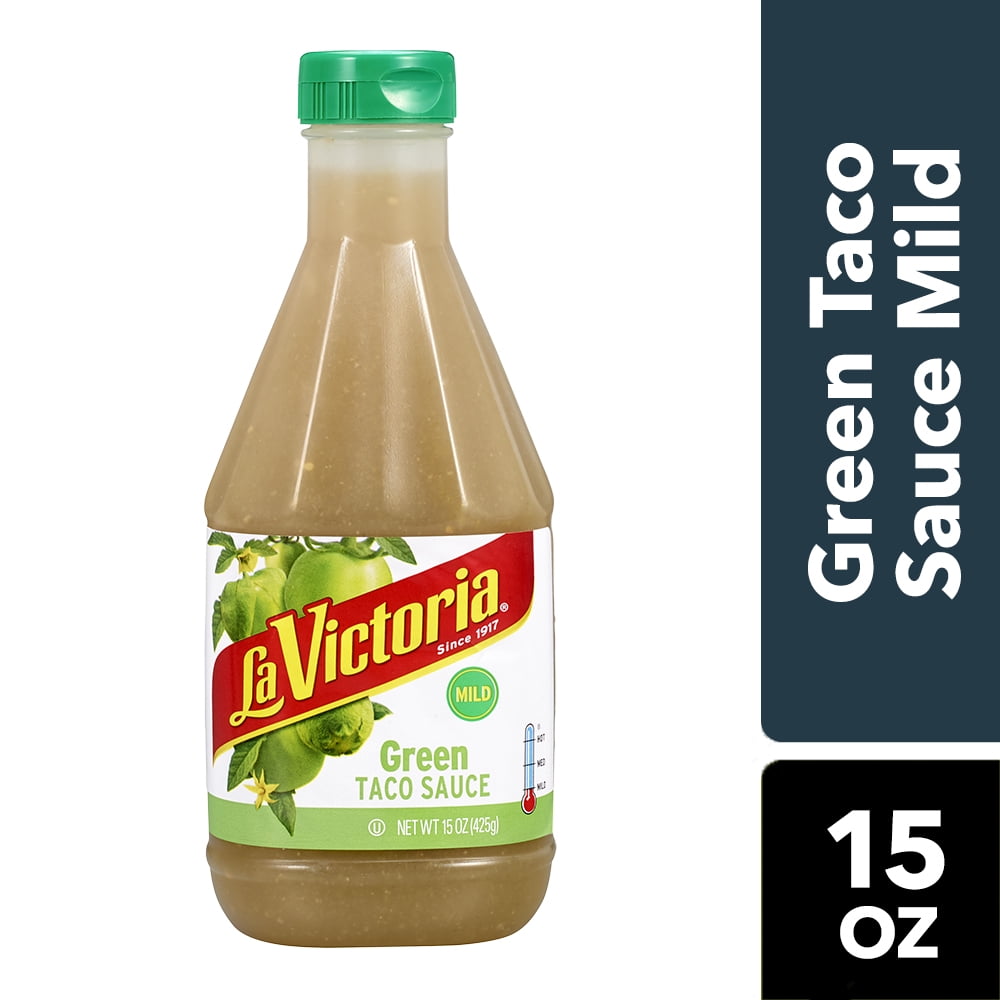 La Victoria Green Taco Sauce, Mild, 15 Ounce