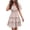 White, variant on PRETTYGARDEN Women's Floral Summer Short Dress Square Neck Short Sleeve Tiered Ruffle Boho Swing Dresses