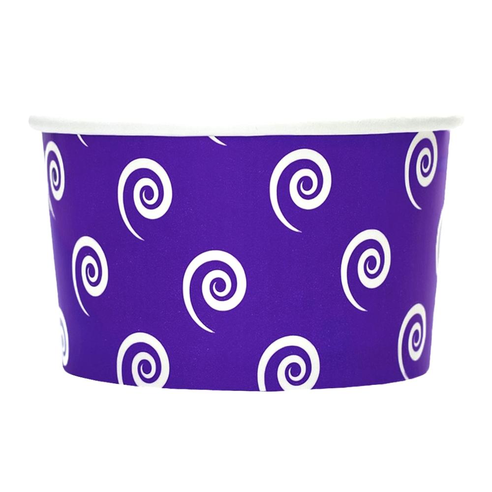 50 Count 4 oz Purple Swirls and Twirls Paper Paper Paper ...