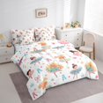 thumbnail image 3 of Manfei Cartoon Princess 7 Pieces Bedding Comforter Set,Ballet Girl Full Bedding Set Lightweight,Dance Theme Fitted Sheet Flat Sheet,Breathable Kawaii Room Decor,Reversible, 3 of 7