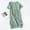 Green, variant on ZZwxWA Women Cotton Casual Short Sleeve Dress Basic Midi Comfortable Dress Crew Neck Pullover Womens Lightweight Nightgown House Dress Comfy Sleep Shirt
