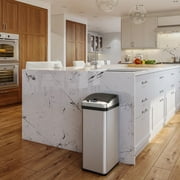 iTouchless IT13RX 13 Gallon Touchless Kitchen Garbage Trash Can, Stainless Steel