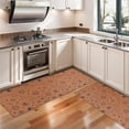 thumbnail image 3 of Kitchen Rugs Sets Of 2,Orange Occult Pattern Anti Fatigue Kitchen Mat Rugs Non Slip Washable,Decorative Kitchen Floor Mats for Kitchen,Sink,Laundry,17"X47", 3 of 5