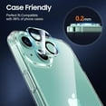 thumbnail image 2 of 3 Pack Camera Lens Protector for iPhone 15 Plus 6.7 Inch,Decase 9H Tempered Glass Camera Protector [Case Friendly][Scratch-Resistant] [Shockproof Military Grade Drop Protection] - Clear, 2 of 4