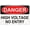 Warning Sign 5, variant on Metal Sign, Danger Sign - HIGH VOLTAGE NO ENTRY, Waterproof, Fade and Scratch Resistant, safety signs, equipment Warning signs, etc