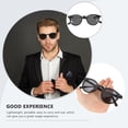 thumbnail image 2 of Miangastore 1 Paire de Lunettes de Soleil pour Hommes Rondes Été Lunettes de Plage Fête Décor, 2 of 9