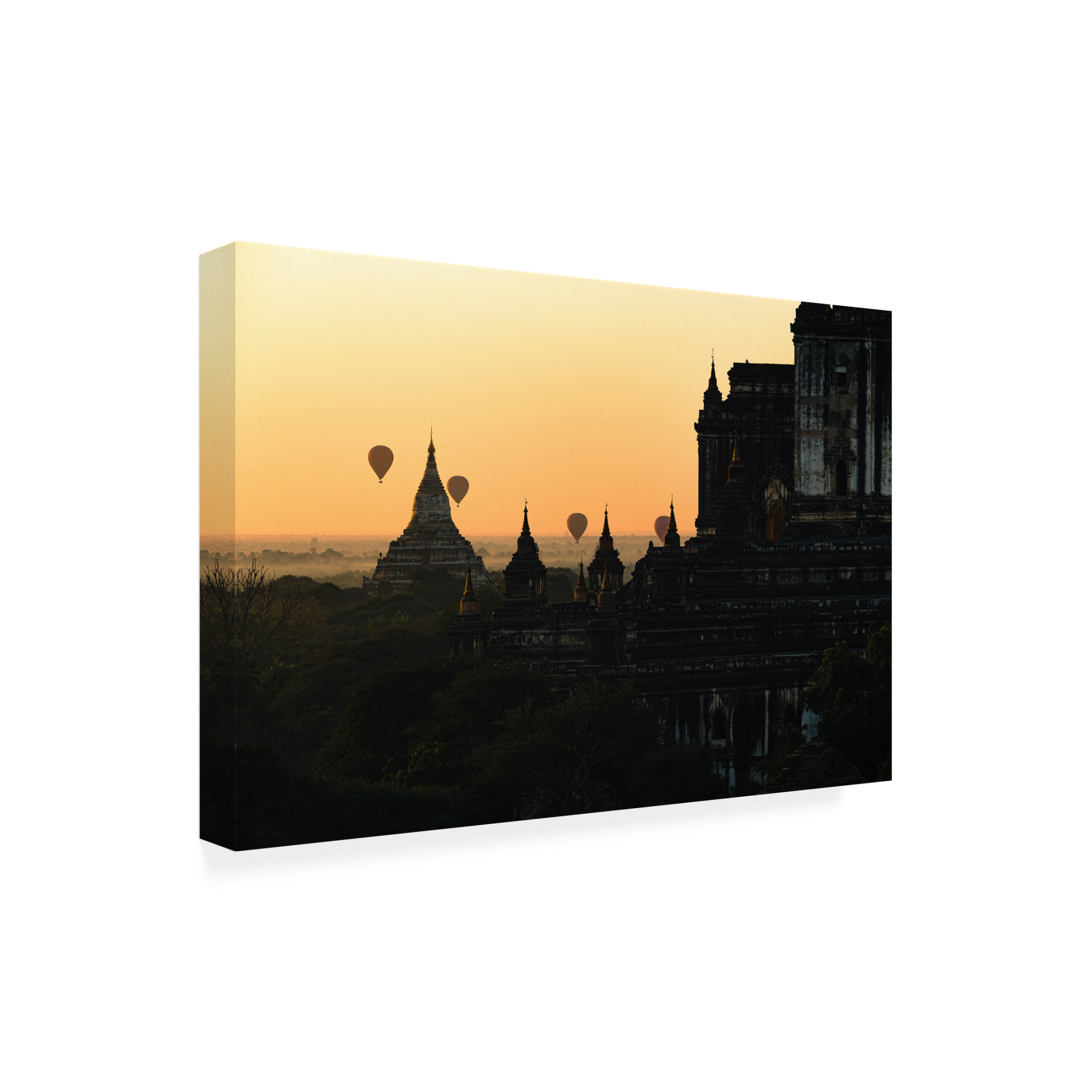 Trademark Fine Art Marco Tagliarino Sunrise in Bagan Canvas Wall Art